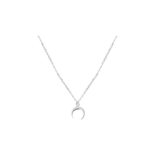 Collar Luna invertida mini - silver